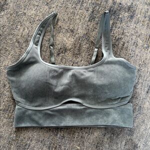 Seamless Olive Green Bra